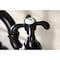 Kingston Brass Bridge Bathroom Faucet with Brass PopUp, Matte Black KS7990TX - alternate 4
